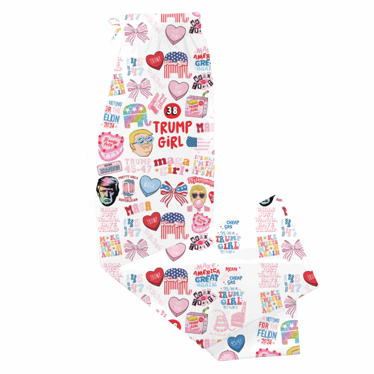 Alternative view of Trump Girl Pajamas, Humorous Trump Maga Pajama Pants, Trump Pajamas Couple, Make America Great Again Sleepwear