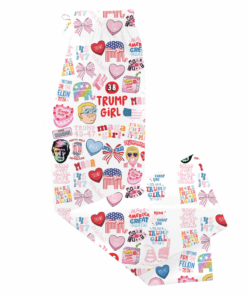 Alternative view of Trump Girl Pajamas, Humorous Trump Maga Pajama Pants, Trump Pajamas Couple, Make America Great Again Sleepwear