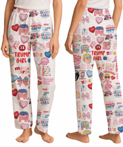 Trump Girl Pajamas, Humorous Trump Maga Pajama Pants, Trump Pajamas Couple, Make America Great Again Sleepwear
