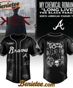 Athletics x My Chemical Romance 'Long Live The Black Parade' North American Stadium Tour Baseball Jersey,