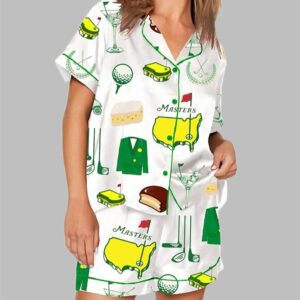 Augusta Masters Golf Tournament Golf Print Pajama Set