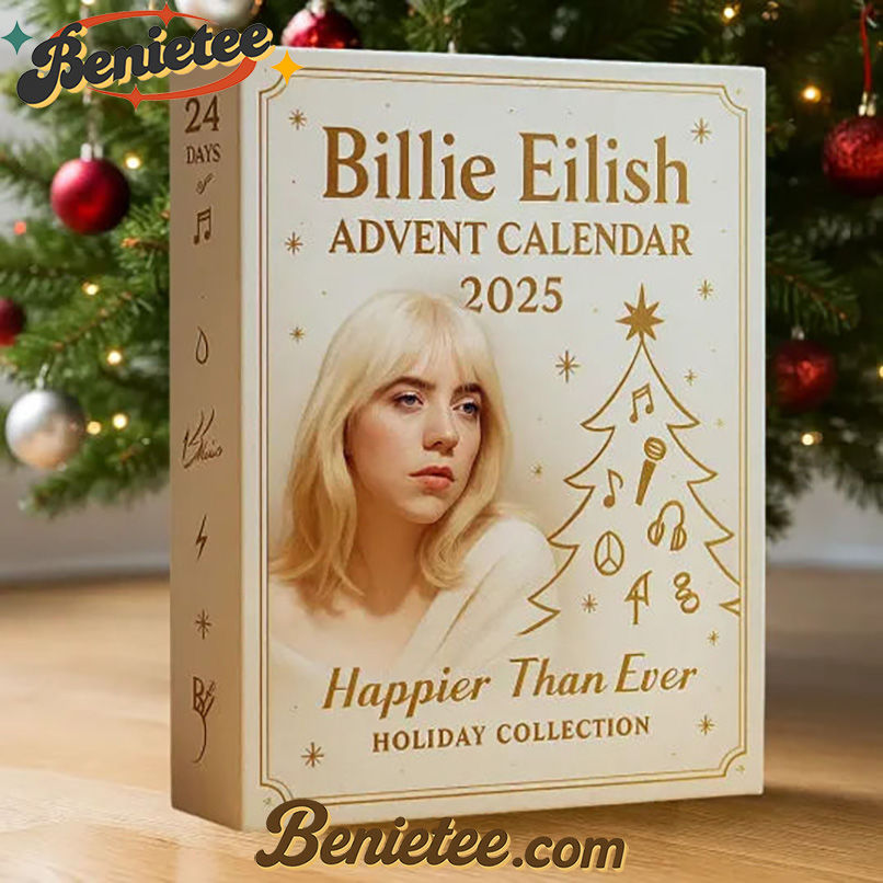 Billie Eilish Advent Calendar, Christmas Countdown Advent Calendar Gift Box with 24 Acrylic Ornaments - Image 2