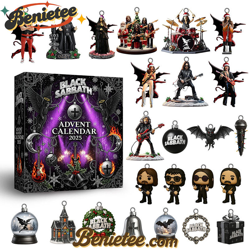 Black Sabbath Premium Advent Calendar 2025 CHRISTMAS GIFT, CHRISTMAS IDEA, Christmas Countdown Advent Calendar Gift Box with 24 Acrylic Ornaments - Image 2