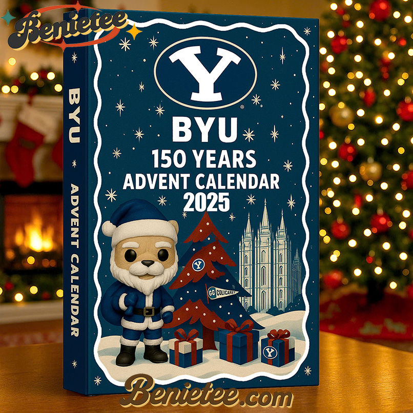 BYU Cougars Football Advent Calendar 2025, Christmas Countdown Advent Calendar Gift Box with 24 Acrylic Ornaments - Image 2