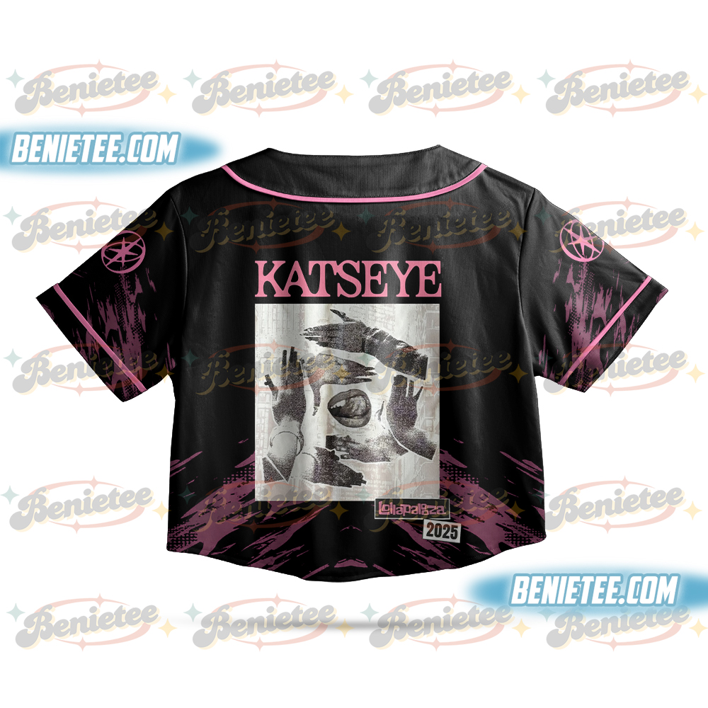 Katseye Lollapalooza 2025 Merch Large Baseball Jersey - Image 3