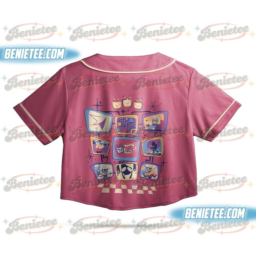Tenna Deltarune Game Jersey, It’s TV Time Meme Baseball Jersey, Funny Tenna Fan Jersey - Image 3