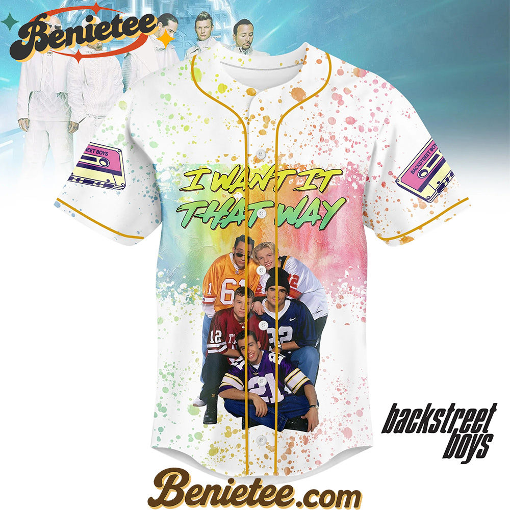 Backstreet Boys Band Music Into The Millennium Tour Las Vegas Sphere Baseball Jersey, Backstreet Boys Lover Baseball Jersey - Image 3