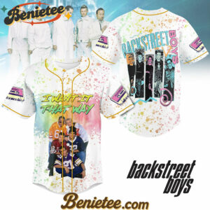 Backstreet Boys Band Music Into The Millennium Tour Las Vegas Sphere Baseball Jersey, Backstreet Boys Lover Baseball Jersey