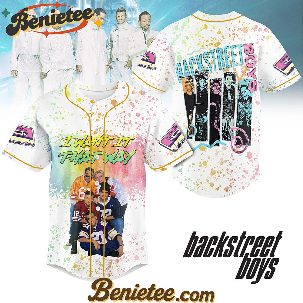 Backstreet Boys Band Music Into The Millennium Tour Las Vegas Sphere Baseball Jersey, Backstreet Boys Lover Baseball Jersey