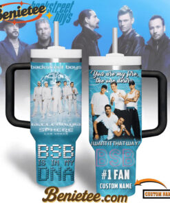 Backstreet Boys Lovers 40oz Tumbler Steel Custom Name, Gift For Fans