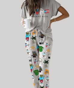 Alternative view of Baile Inolvidable Puerto Rico Casual Pajama Set