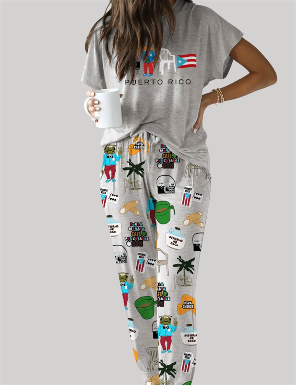 Baile Inolvidable Puerto Rico Casual Pajama Set - Image 2