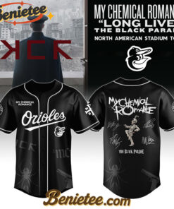 Baltimore Orioles x My Chemical Romance 'Long Live The Black Parade' North American Stadium Tour Baseball Jersey,