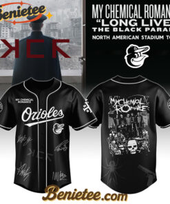 Baltimore Orioles x My Chemical Romance 'Long Live The Black Parade' North American Stadium Tour Baseball Jersey,