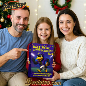 Baltimore Ravens Advent Calendar 2025 29th Anniversary Christmas Gift, Christmas Idea, Christmas Countdown Advent Calendar Gift Box with 24 Acrylic Ornaments