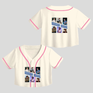 Benson Boone Crop Top Baseball Jerseys, Benson Boone Merch Vintage Concert Crop Top Baseball Jerseys, Custom Color