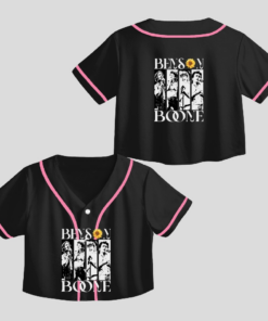Benson Boone Crop Top Baseball Jerseys, Tour Album 2025 Concert Custom Color