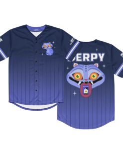 KPop Demon Hunters Derpy Tiger Baseball Jersey