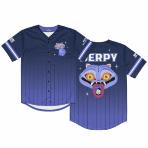 KPop Demon Hunters Derpy Tiger Baseball Jersey