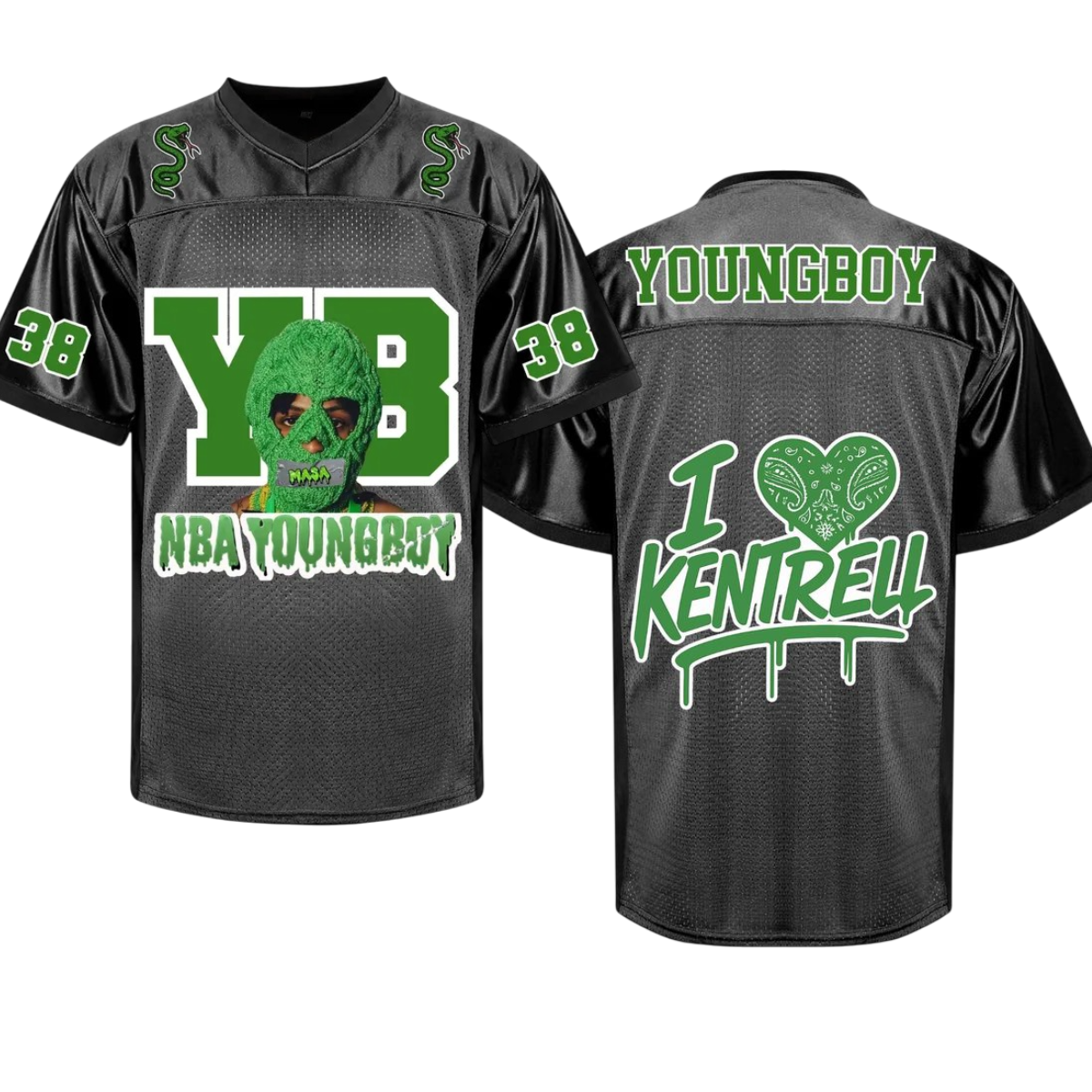 YoungBoy Concert Jersey Shirt, YB 38 Football Jersey Unisex