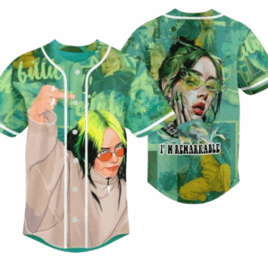 Billie Eilish Im Remarkable Baseball Jersey, Music Lover Baseball Jersey
