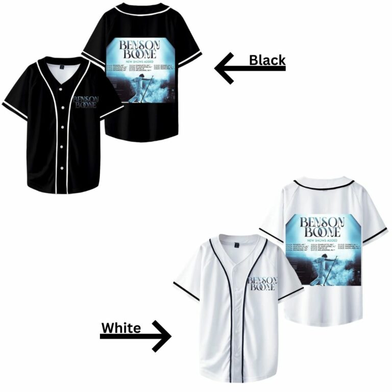 Alternative view of Benson Boone Merch Jersey Unisex Casual Short Sleeve T-Shirt Baseball Jersey