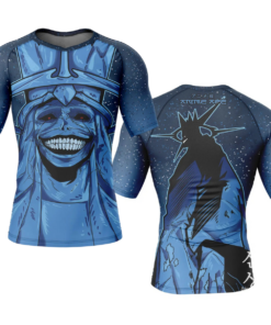 Statue of God Solo Leveling Short Sleeve Rash Guard Compression Shirt