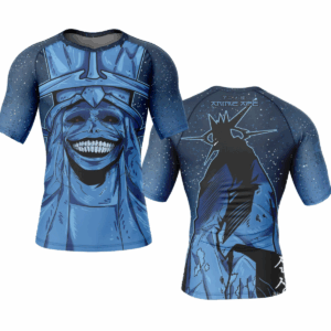 Statue of God Solo Leveling Short Sleeve Rash Guard Compression Shirt