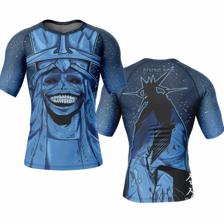Statue of God Solo Leveling Short Sleeve Rash Guard Compression Shirt
