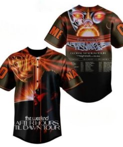 The Weeknd After Hours Til Dawn Tour Personalized Baseball Jersey