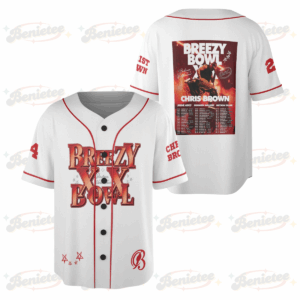 Custom Chris Brown Music Tour 2025 Baseball Jersey, Breezy Bowl XX Baseball Jersey, Custom Breezy Jersey