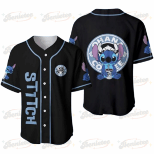 Disney Stitch Happy Striped Baseball Jersey