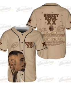 Chris Brown Breezy Bowl Baseball Jersey, Breezy Bowl XX 2025 Jersey