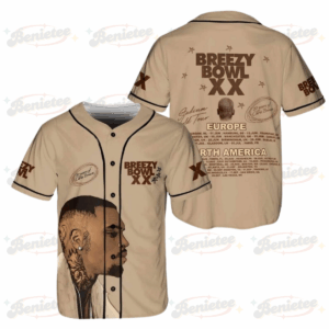 Chris Brown Breezy Bowl Baseball Jersey, Breezy Bowl XX 2025 Jersey