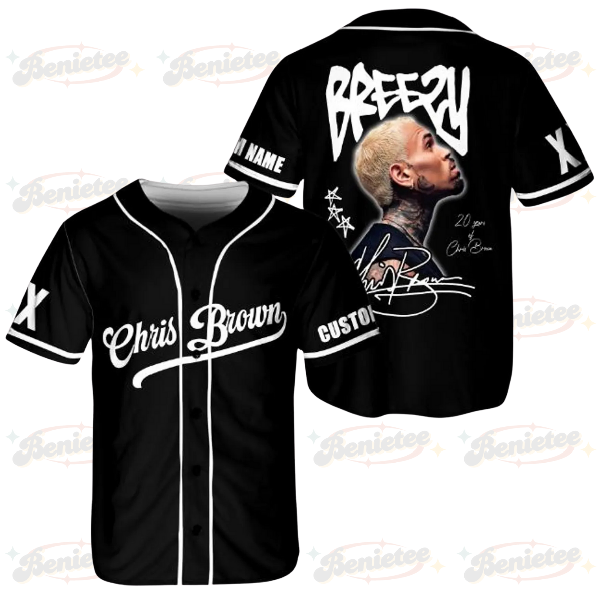 Personalized Breezy Bowl XX 2025 Shirt, Chris Brown Breezy Bowl Baseball Jersey, Breezy Bowl Tour XX Shirt