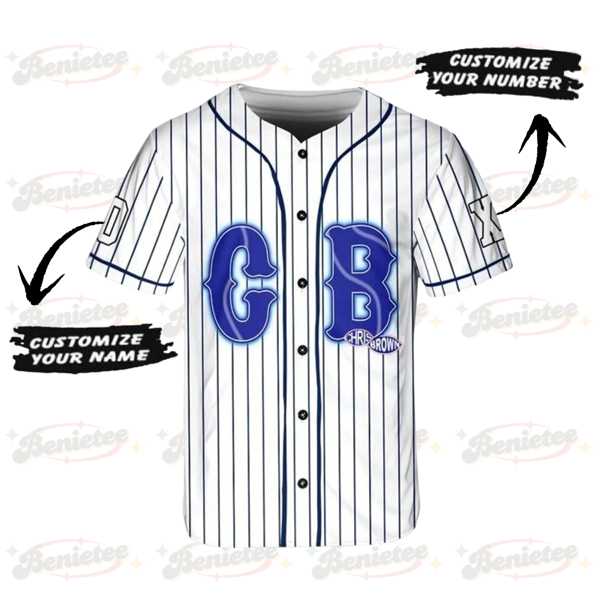 Personalized Chris Brown Breezy Bowl Jersey, Breezy Bowl XX 2025 Baseball Shirt, Breezy Bowl Tour XX Shirt - Image 2
