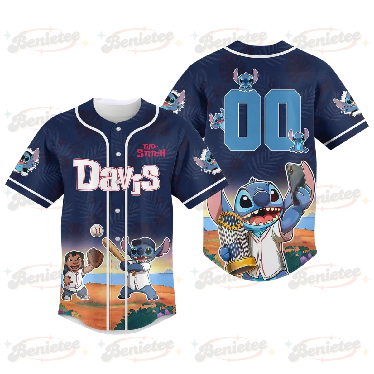 Personalized Let's Play Baseball With Lilo & Stitch 2025 Baseball Jersey