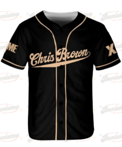 Alternative view of Personalized Chris Brown Music Tour 2025 Jersey, Chris Brown Breezy Bowl XX Baseball Jersey