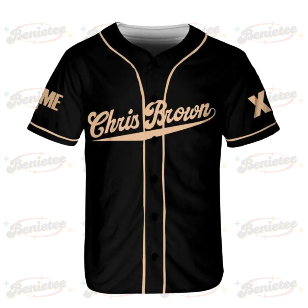 Personalized Chris Brown Music Tour 2025 Jersey, Chris Brown Breezy Bowl XX Baseball Jersey - Image 2