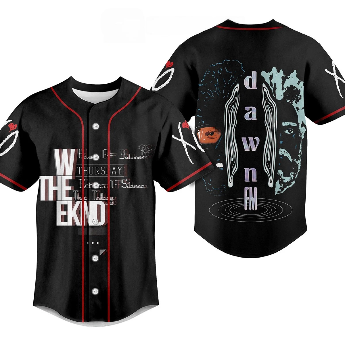 The Weeknd Dawn FM House Of The Balloons Baseball Jersey