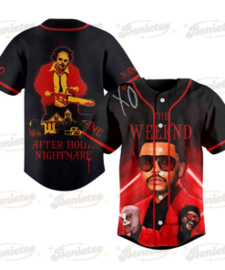 The Weeknd After Hours Baseball Jersey, Size XS, The Weeknd Music Tour 2025 Baseball Jersey