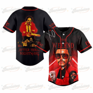 The Weeknd After Hours Baseball Jersey, Size XS, The Weeknd Music Tour 2025 Baseball Jersey