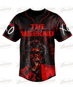 Alternative view of The Weeknd XO Jersey, The Weeknd Music Tour 2025 Baseball Jersey