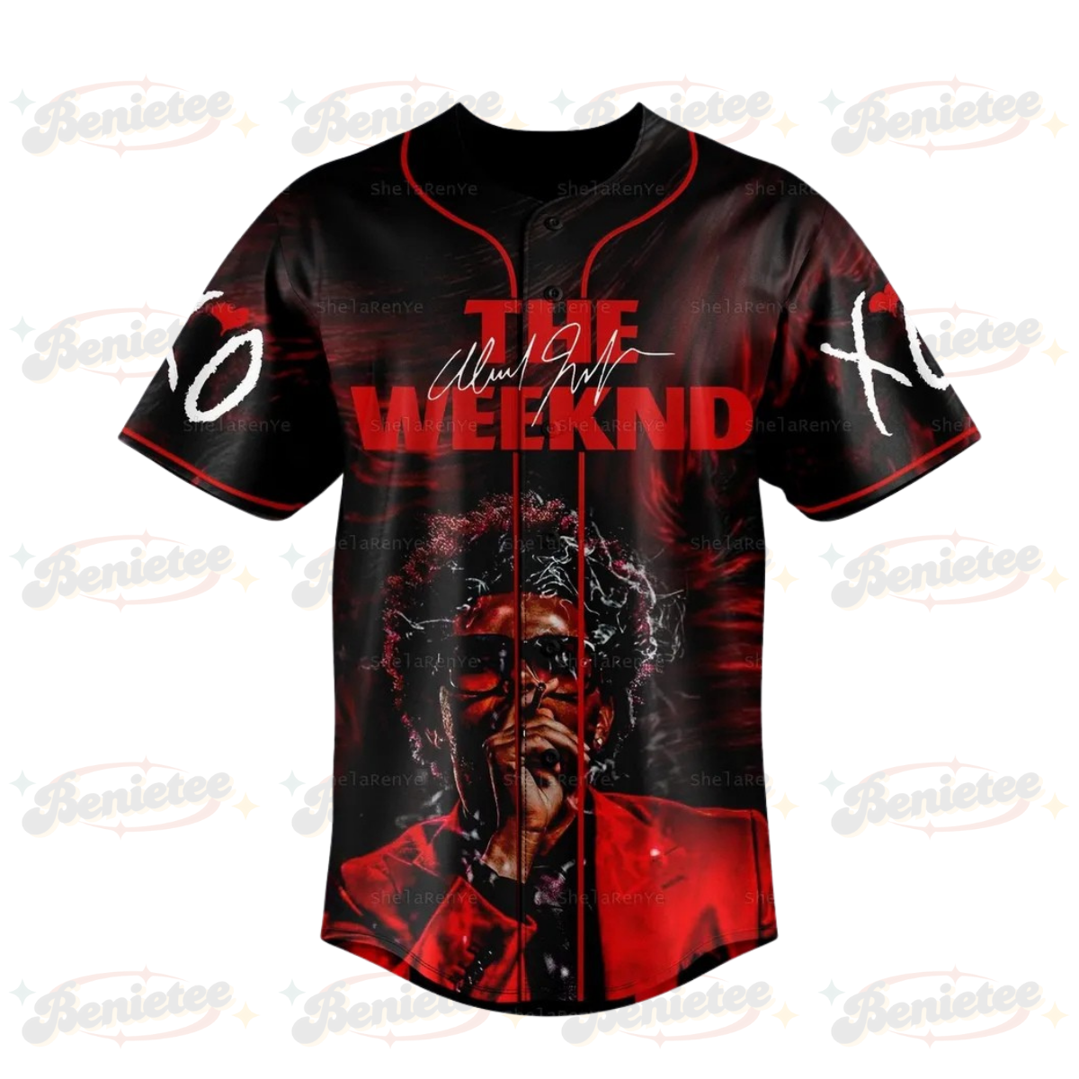 The Weeknd XO Jersey, The Weeknd Music Tour 2025 Baseball Jersey - Image 2