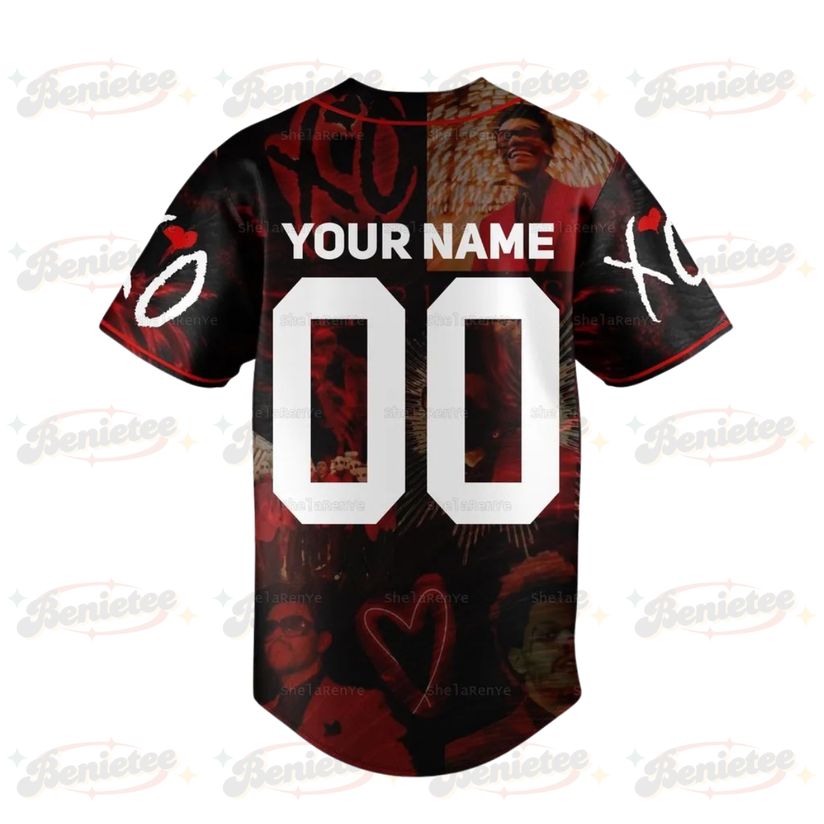 The Weeknd XO Jersey, The Weeknd Music Tour 2025 Baseball Jersey - Image 3