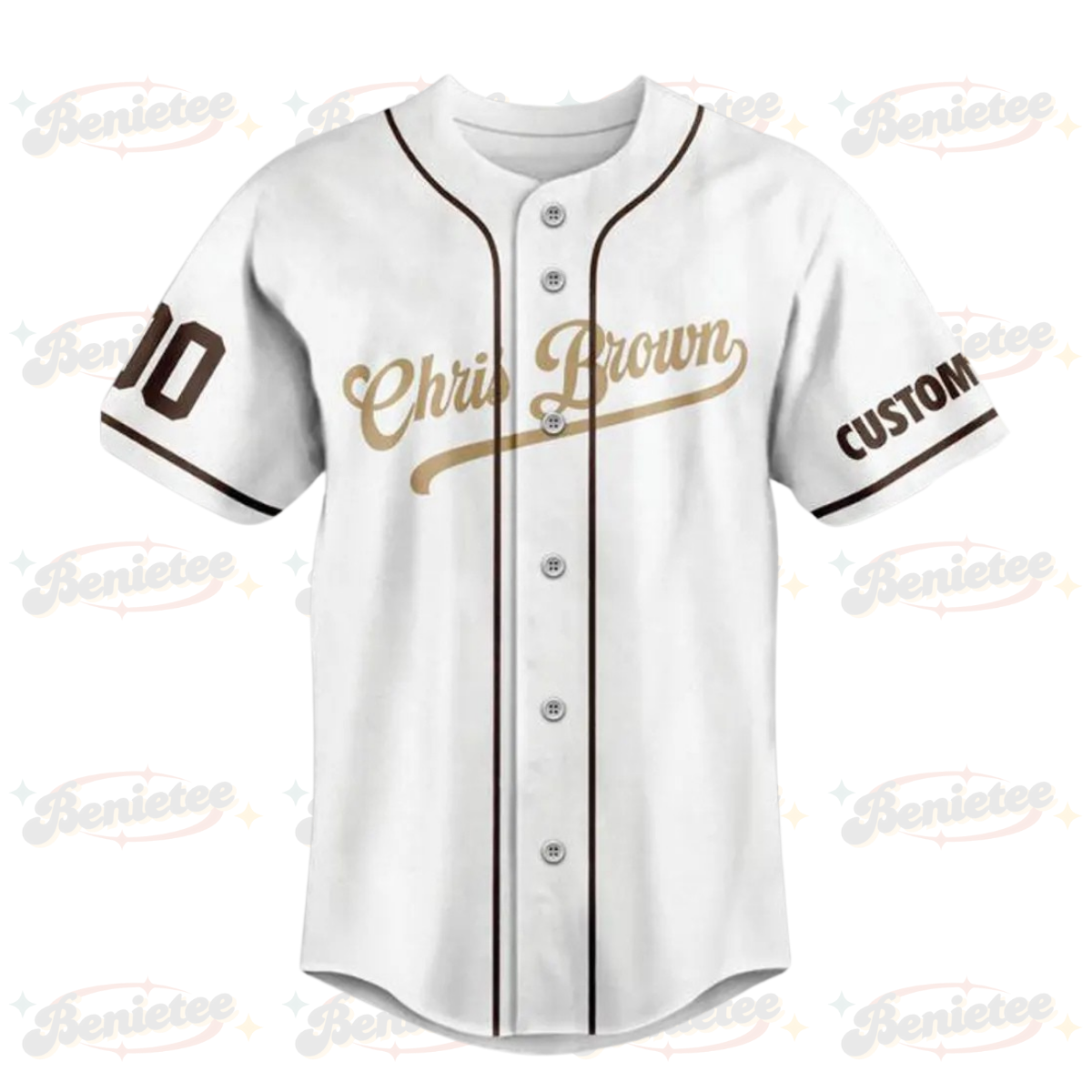 Personalized Chris Brown Tour Jersey, Chris Brown Breezy Bowl Baseball Jersey, Breezy Bowl XX 2025 jersey - Image 2