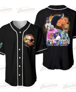 Chris Brown 1111 Tour Baseball Jersey, Chris Brown Baseball Jersey