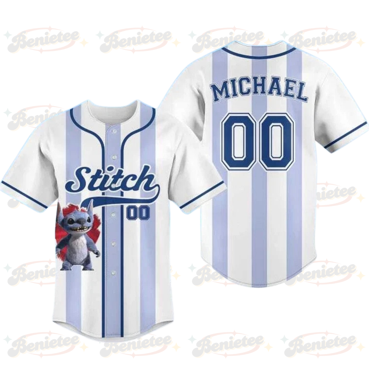 Personalized Stitch Live Action Lilo And Stitch 2025 Baseball Jersey