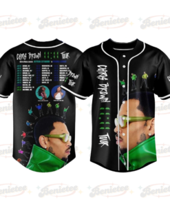 Chris Brown 11:11 Music Tour 2025 Baseball Jersey