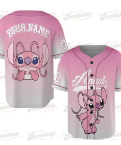 Personalized I'm A Big Fan Of Angel Lilo & Stitch Pinky 2025 Baseball Jersey